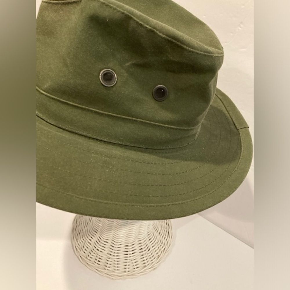 Adult Olive Green Fedora Hat by The Hat Factory New Zealand Wide Brim Outdoor - Picture 4 of 10
